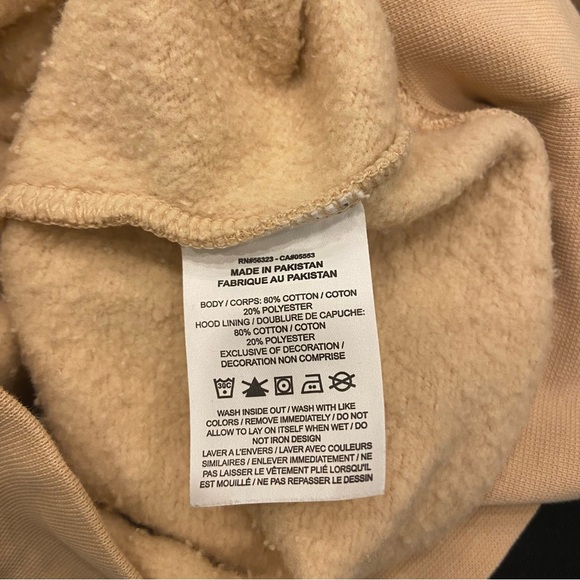 Nike Nude / Beige Hoodie with white swoosh - S - Picture 5 of 5